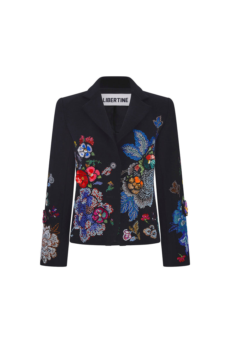 'LUXE BOUQUET' L/S SHORT JACKET - - Libertine