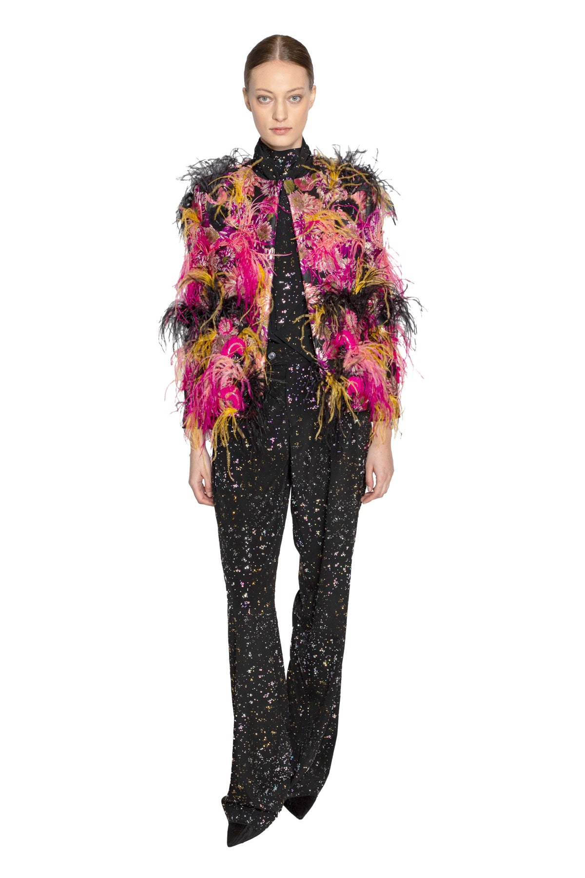 'PINK WISH JACQUARD' BETTY JACKET - - Libertine