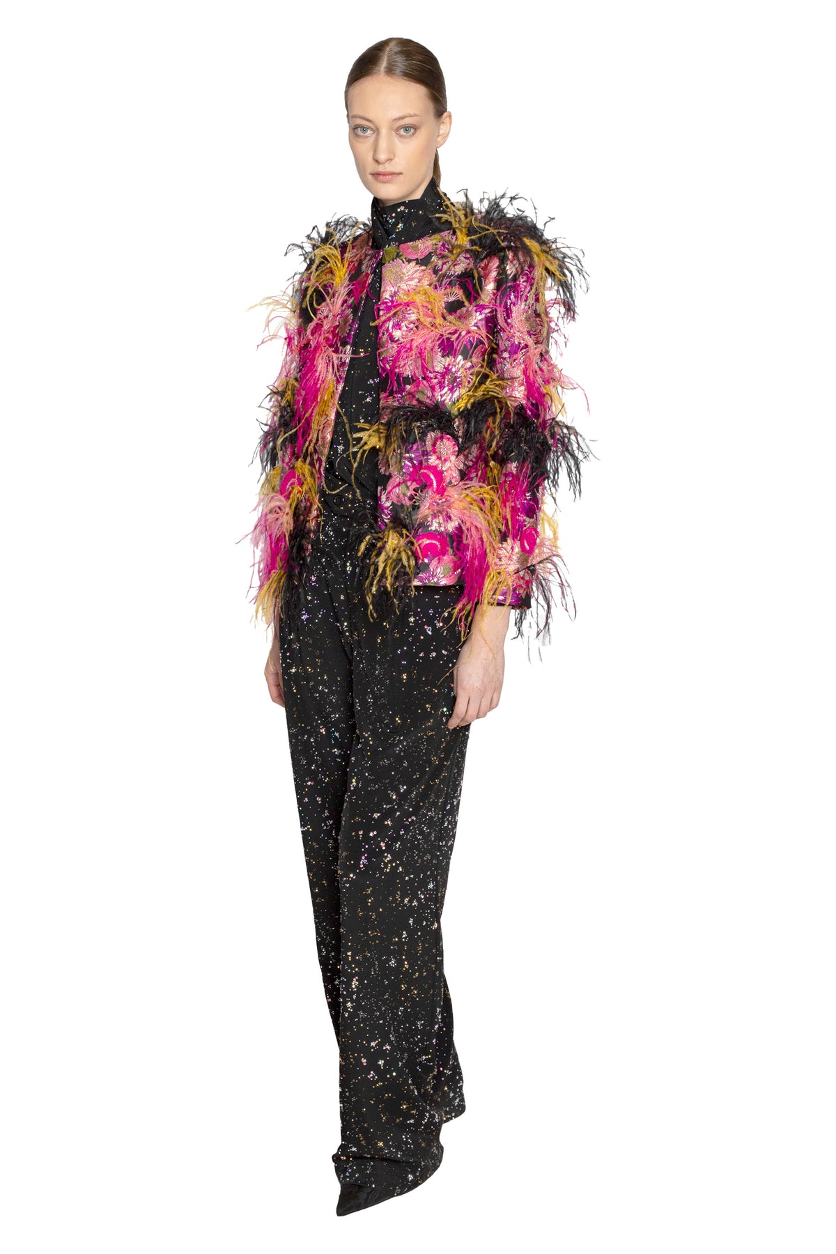 'PINK WISH JACQUARD' BETTY JACKET - - Libertine