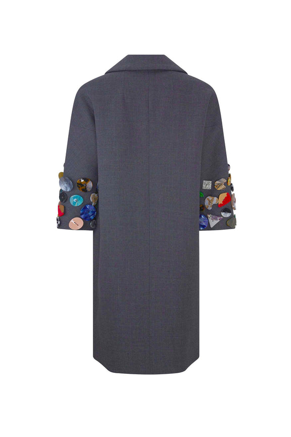 'MEMORY VASE' PATCH POCKET COAT - - Libertine