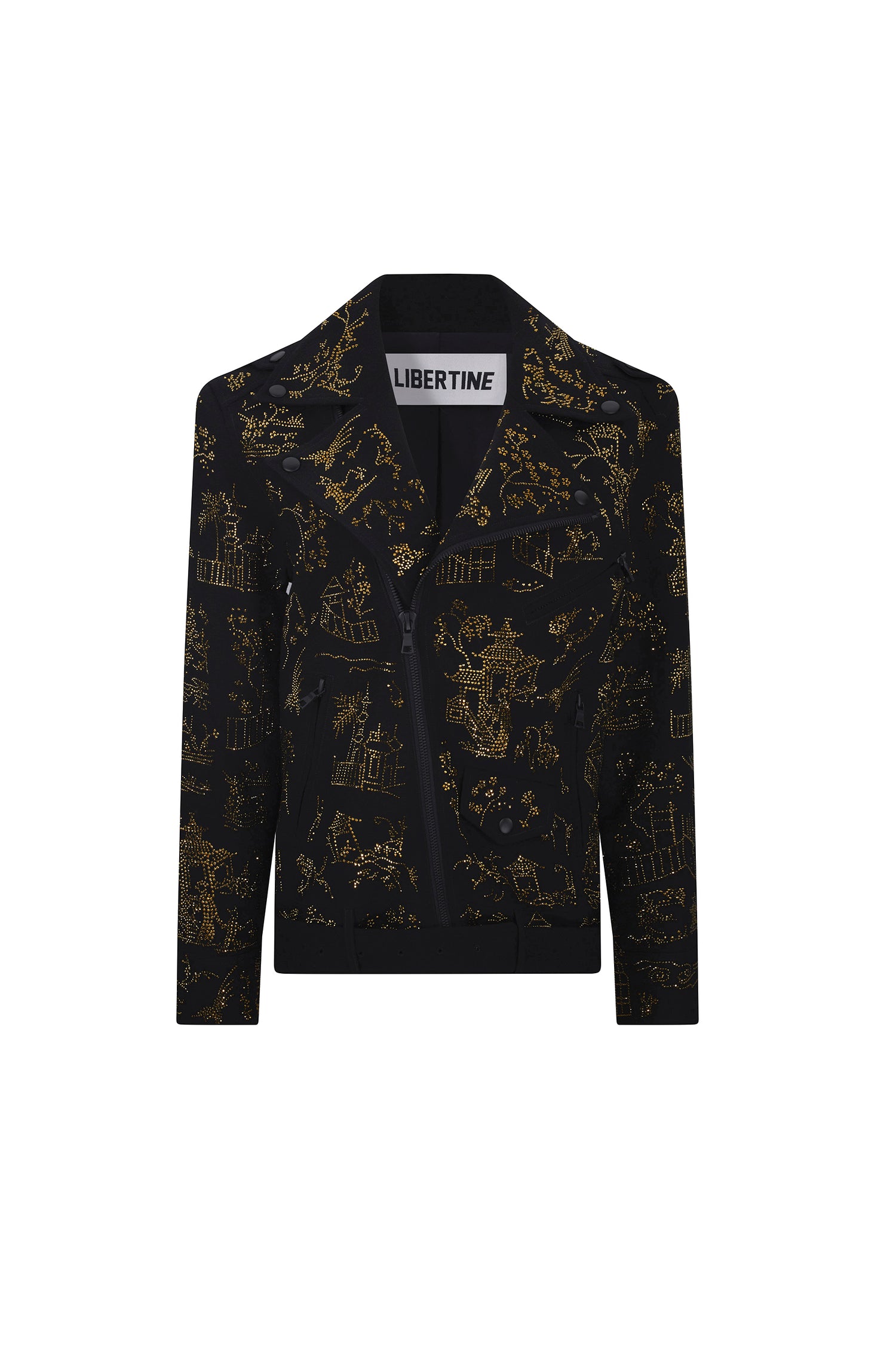 'CHINOISERIE' LONG MOTORCYCLE JACKET -  - Libertine