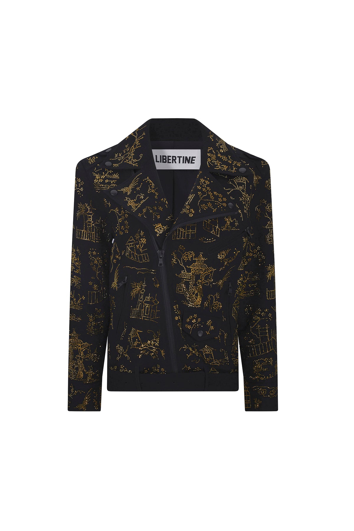 'CHINOISERIE' LONG MOTORCYCLE JACKET - - Libertine