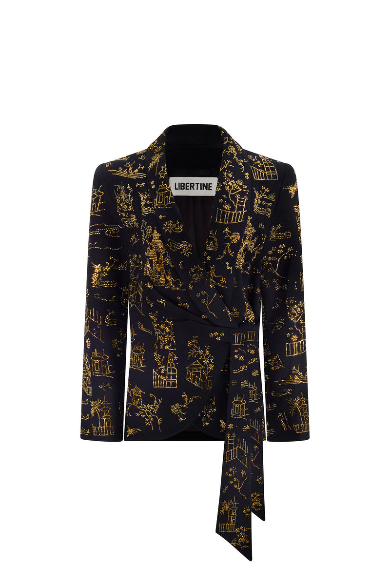'CHINOISERIE' WRAP JACKET - - Libertine