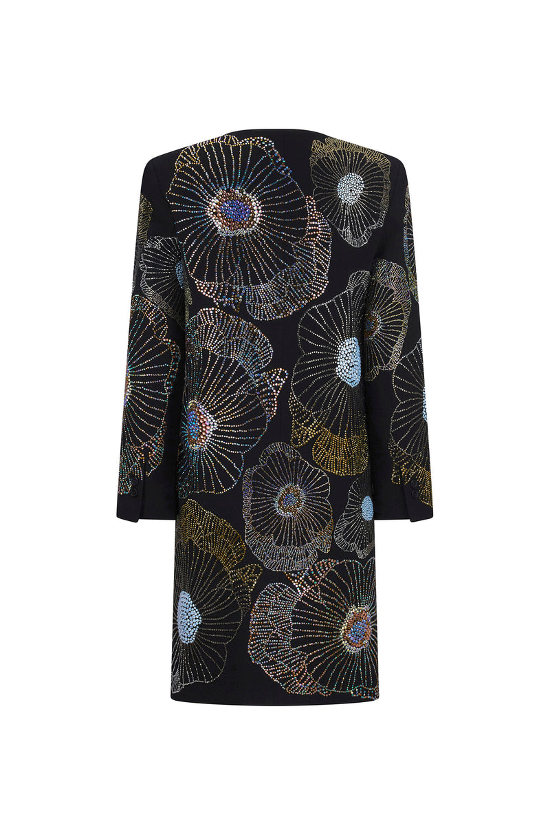 'GARDENIA' DEEP V-NECK COAT - - Libertine