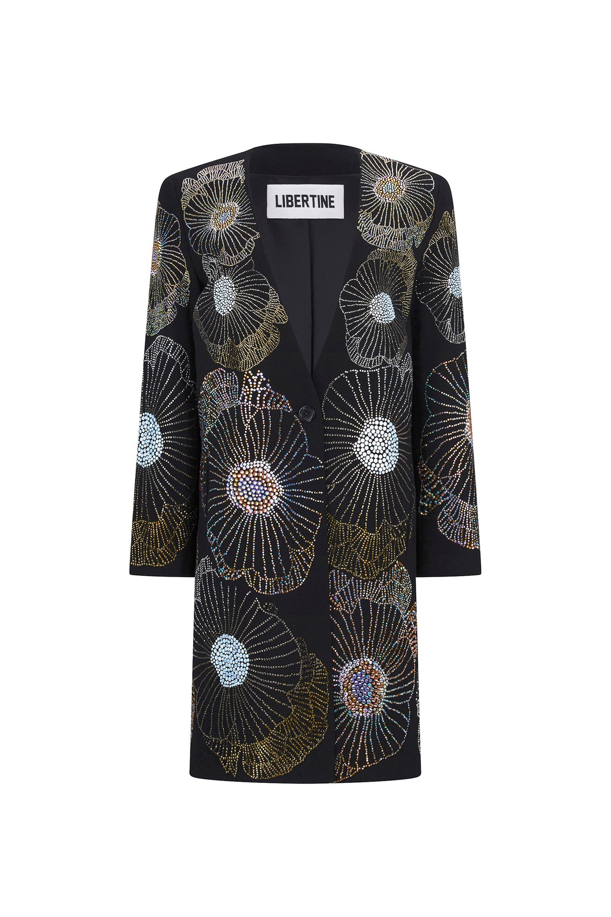 'GARDENIA' DEEP V-NECK COAT - - Libertine