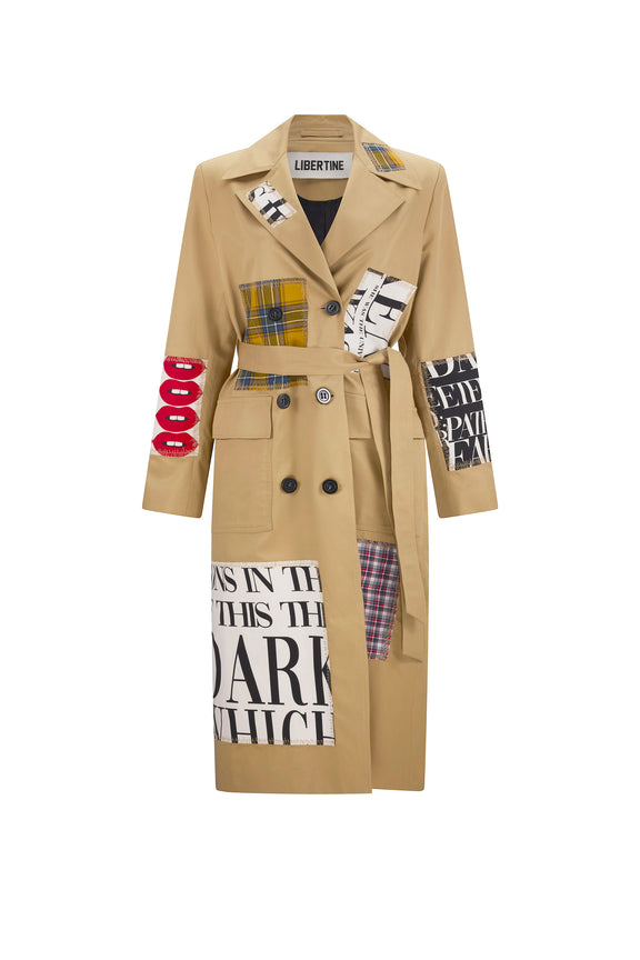 'PATCH HAPPY' LONG TRENCH COAT -  - Libertine