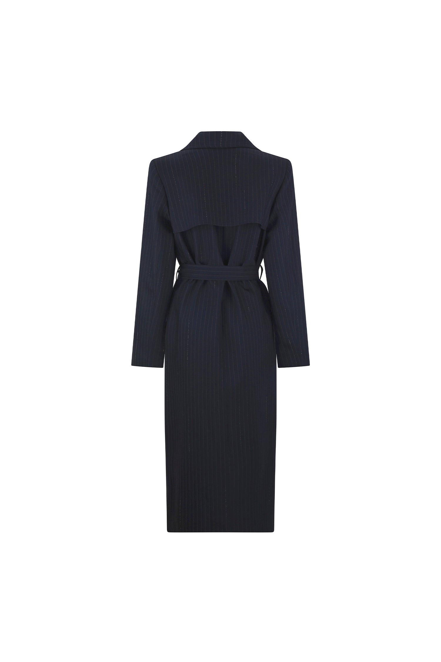 'CRYSTAL PINSTRIPE' LONG TRENCH COAT -  - Libertine