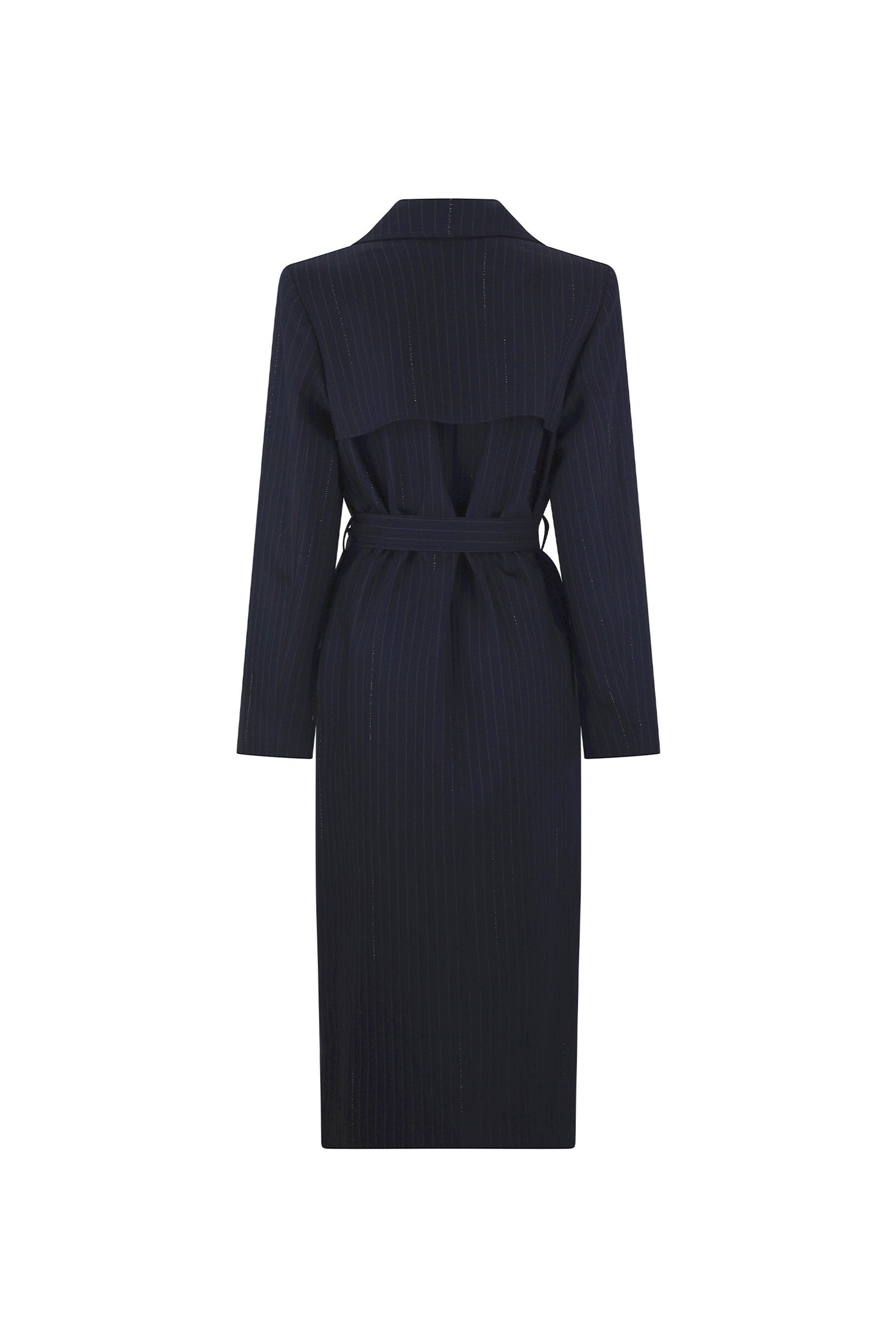 'CRYSTAL PINSTRIPE' LONG TRENCH COAT -  - Libertine