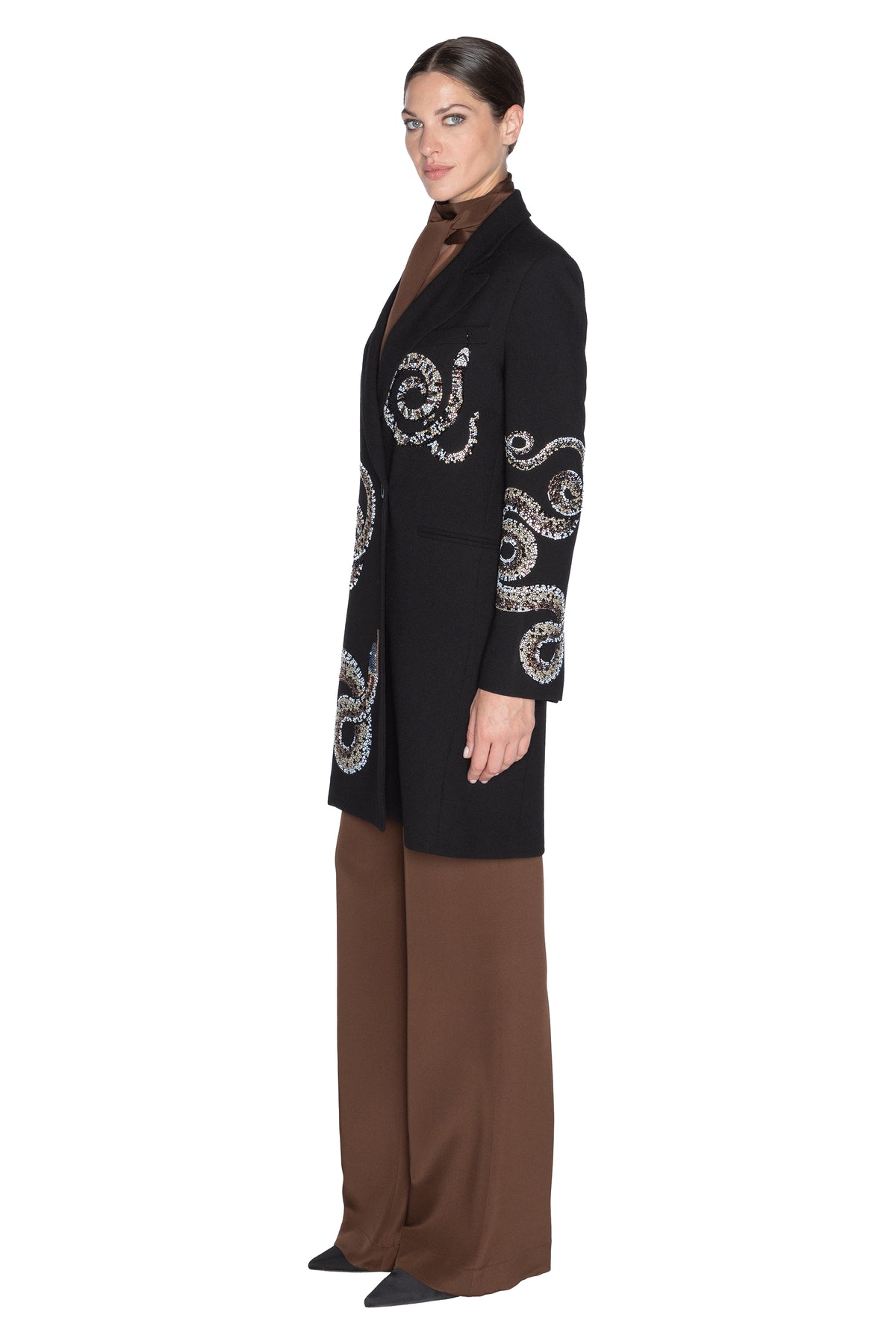 'REPTILIAN' DOUBLE BREASTED COAT -  - Libertine