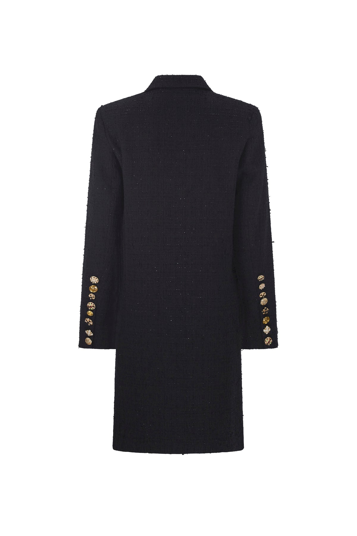 'BUTTON LUXE' MIDI LENGTH DOUBLE BREASTED COAT - - Libertine