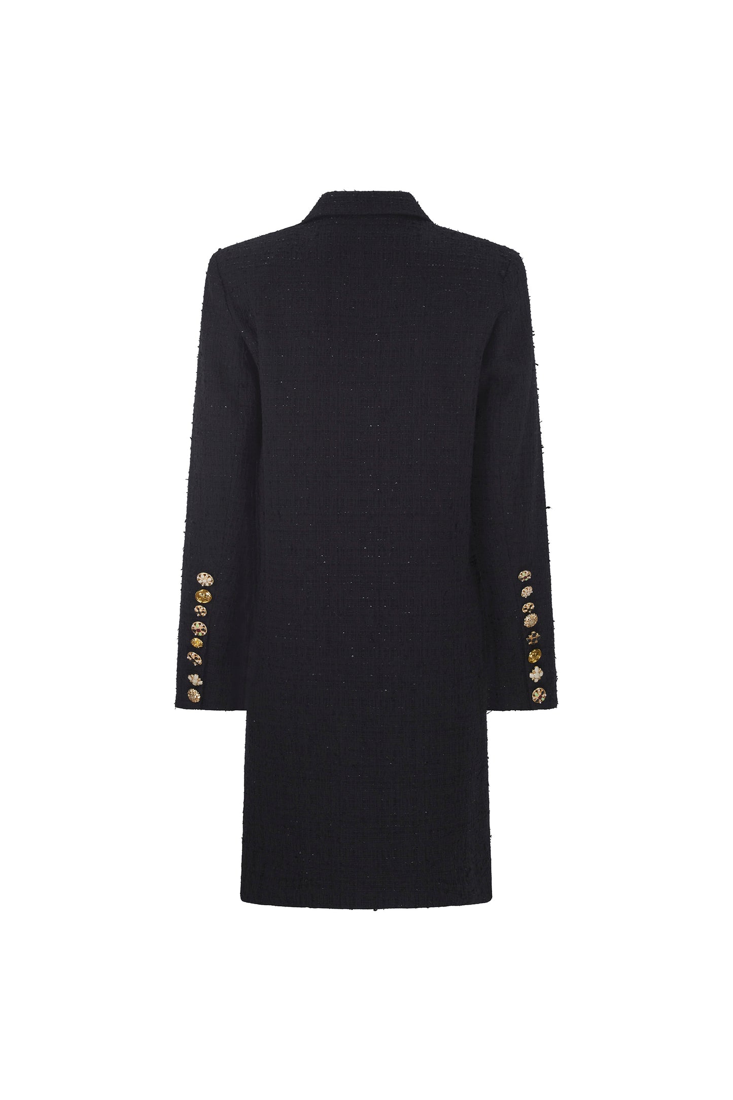 'BUTTON LUXE' MIDI LENGTH DOUBLE BREASTED COAT -  - Libertine