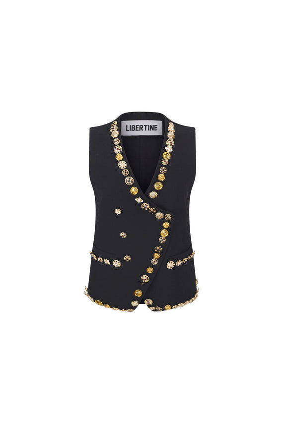 'BUTTON LUXE' WAISTCOAT - - Libertine - Main image