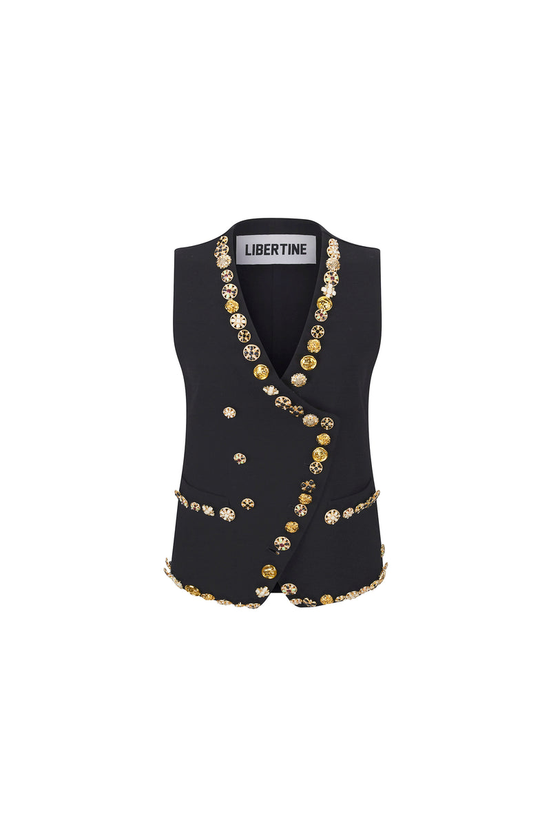 'BUTTON LUXE' WAISTCOAT -  - Libertine