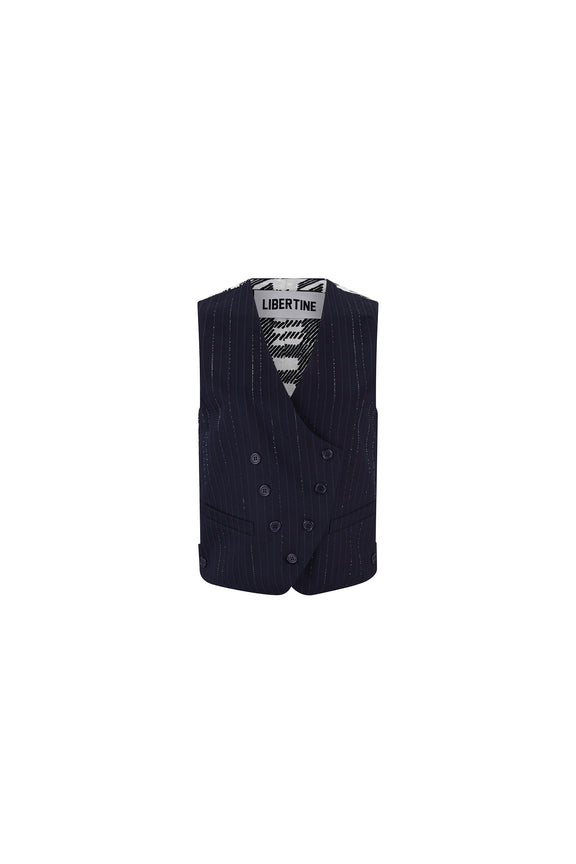 'CRYSTAL PINSTRIPE' WAISTCOAT -  - Libertine