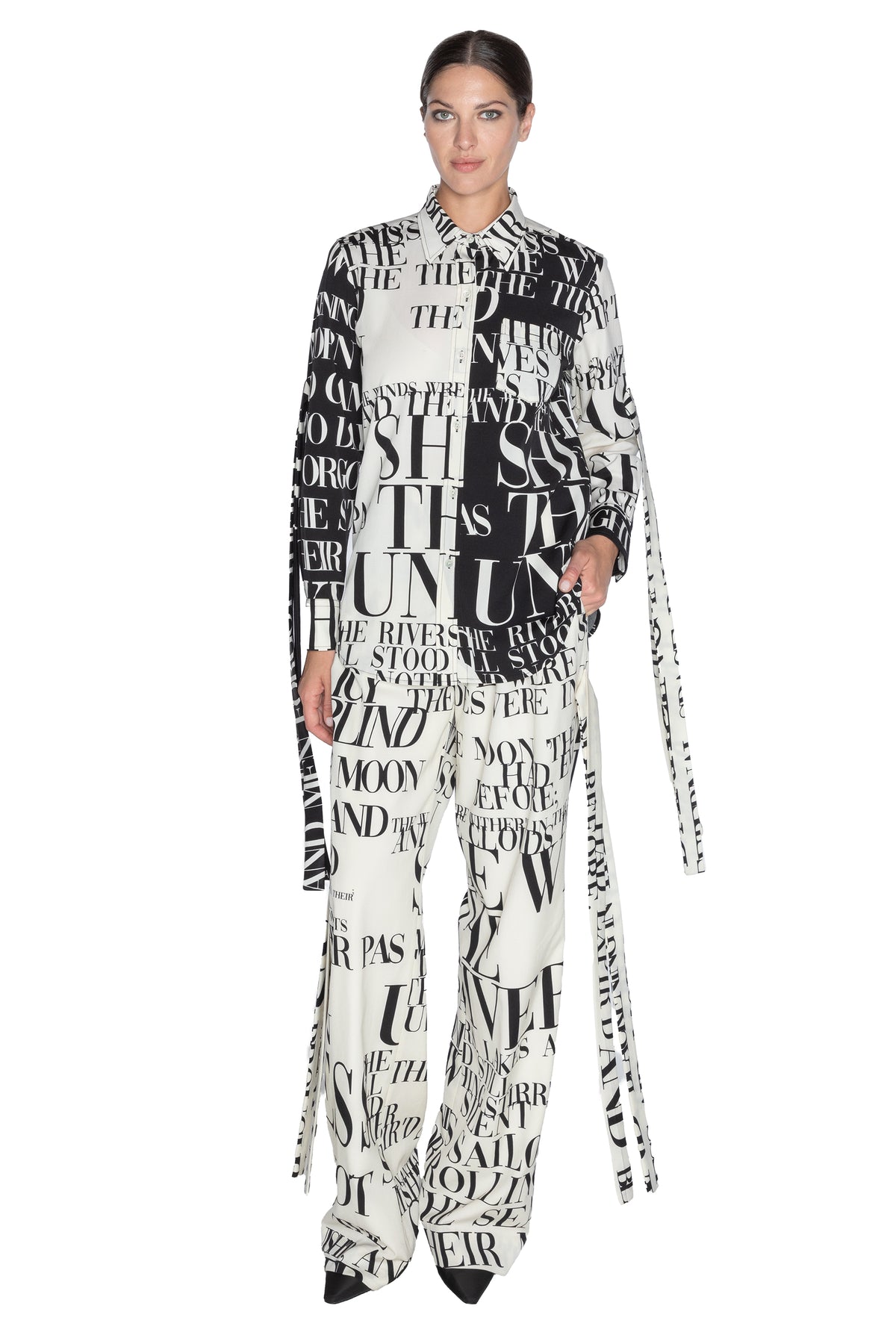 'POEME' CLASSIC SHIRT WITH STRAPS -  - Libertine