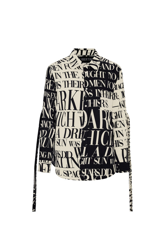 'POEME' CLASSIC SHIRT WITH STRAPS - - Libertine - Main image