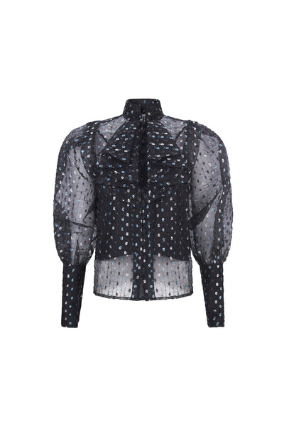 SPARKLE DOT' BISHOP SLEEVE BLOUSE – Libertine