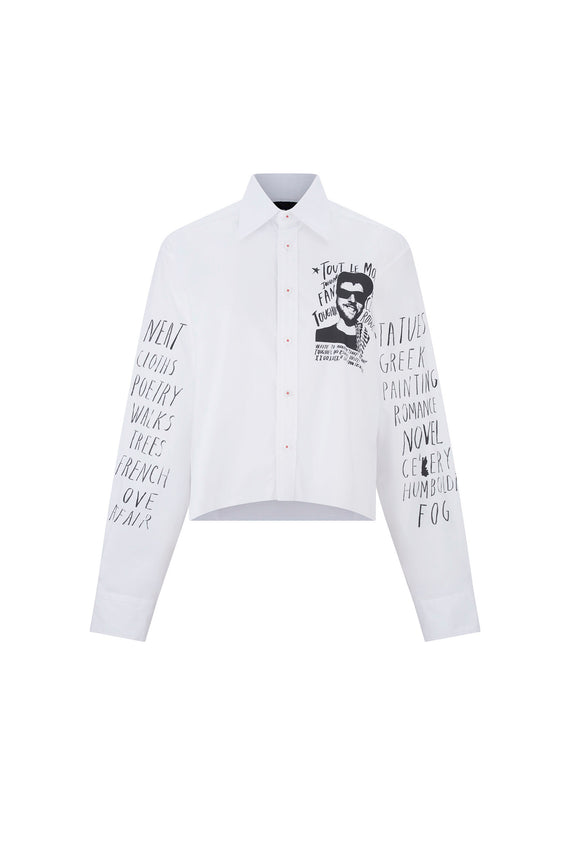 'TOUT LE MONDE' CROPPED CLASSIC SHIRT - - Libertine - Main image