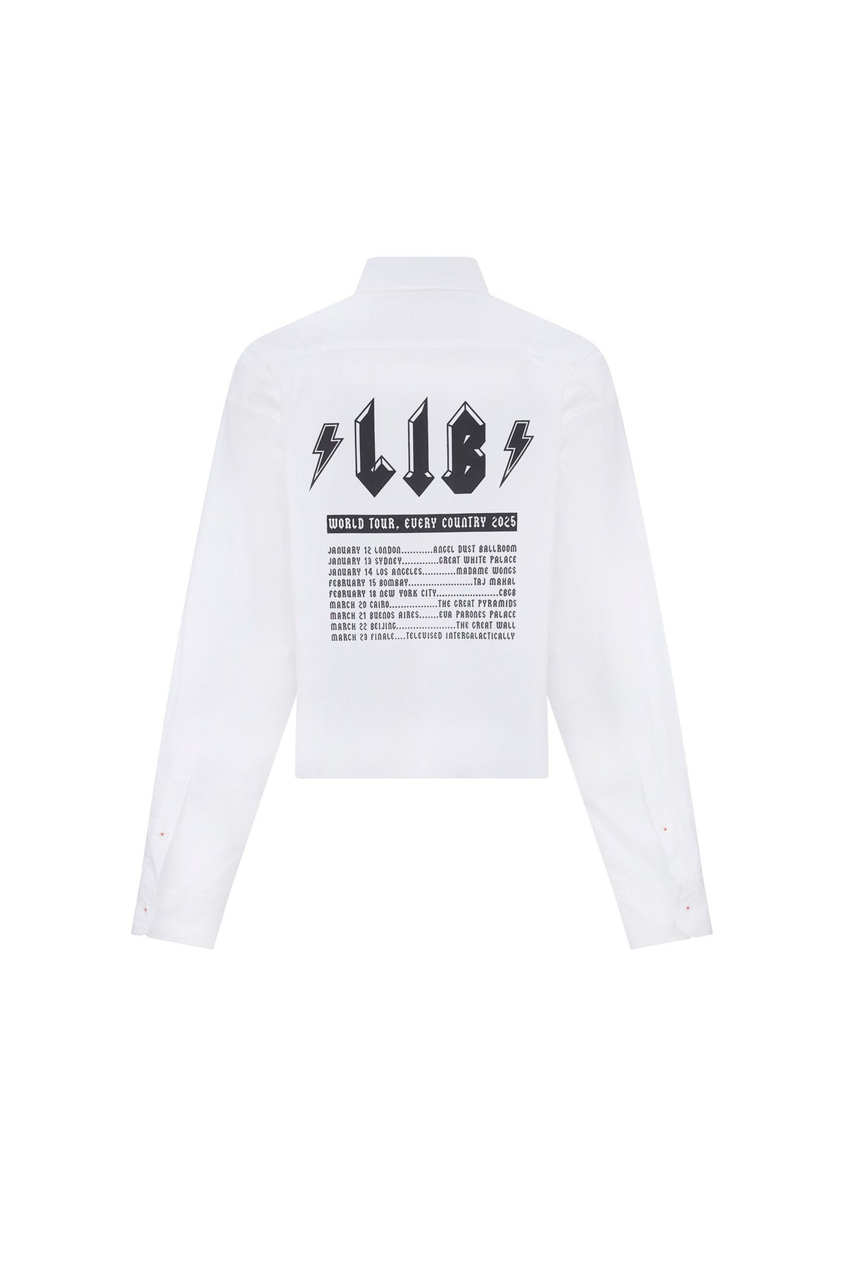 'LIB LINEUP' CROPPED CLASSIC SHIRT - - Libertine
