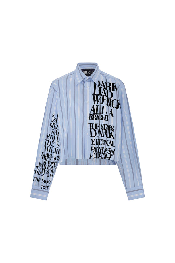 'DARKNESS' CROPPED CLASSIC SHIRT -  - Libertine