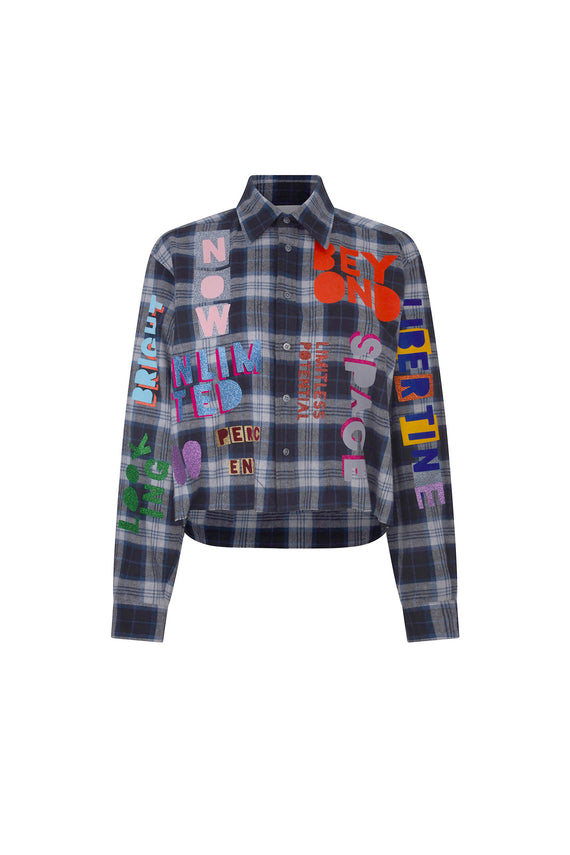 'UNLIMITED POTENTIAL' CROPPED CLASSIC SHIRT - - Libertine - Main image