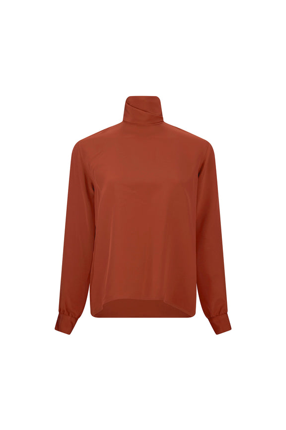 'BURNT ORANGE' BIANCA BLOUSE -  - Libertine