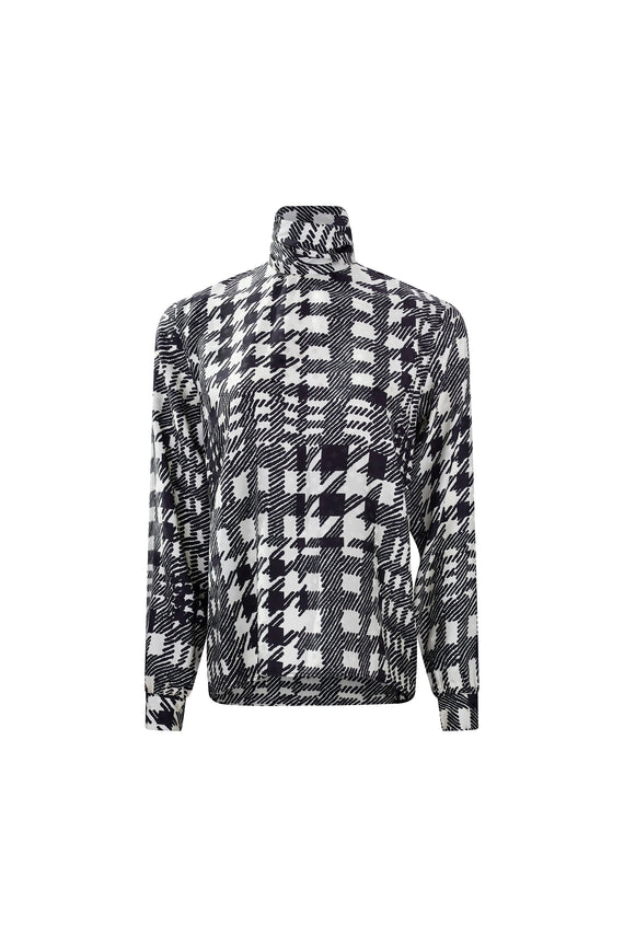 'PEGGYS HOUNDSTOOTH' BIANCA BLOUSE -  - Libertine