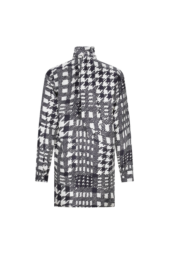 'PEGGYS HOUNDSTOOTH' BIANCA TUNIC -  - Libertine