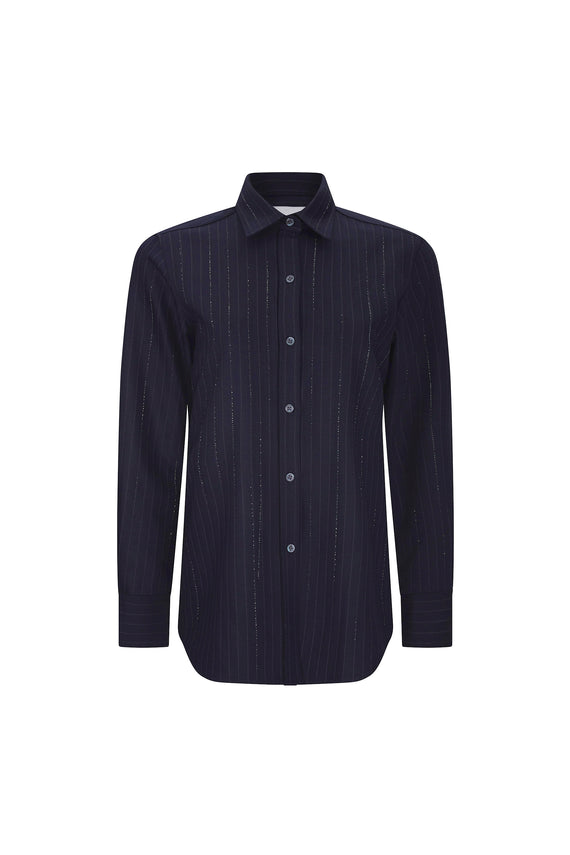 'CRYSTAL PINSTRIPE' NEW CLASSIC SHIRT - - Libertine - Main image