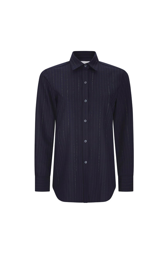 'CRYSTAL PINSTRIPE' NEW CLASSIC SHIRT -  - Libertine