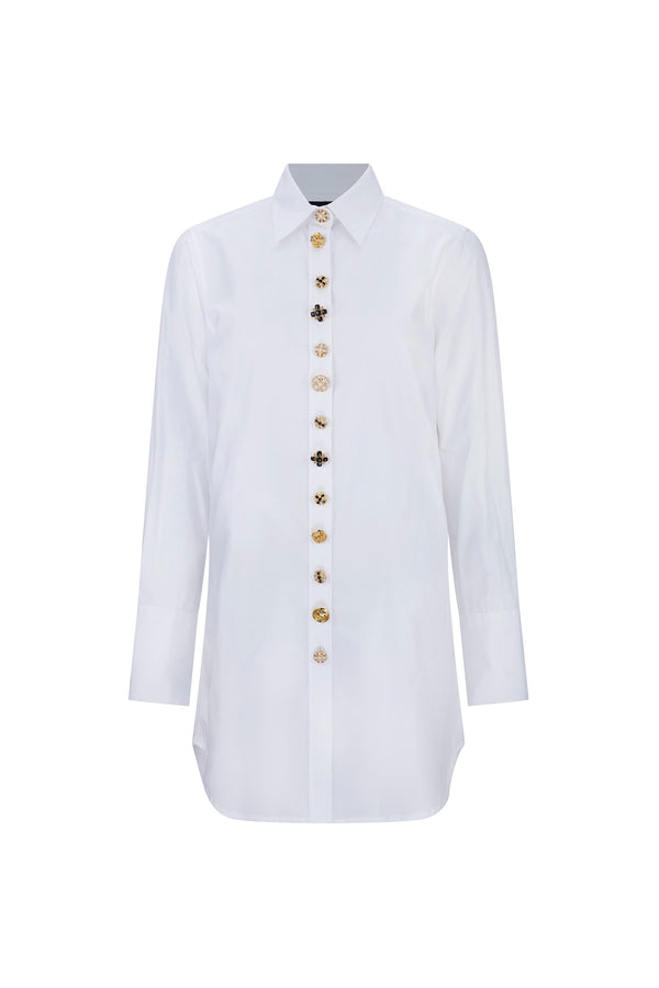 'BUTTON LUXE' LONG CLASSIC SHIRT - - Libertine