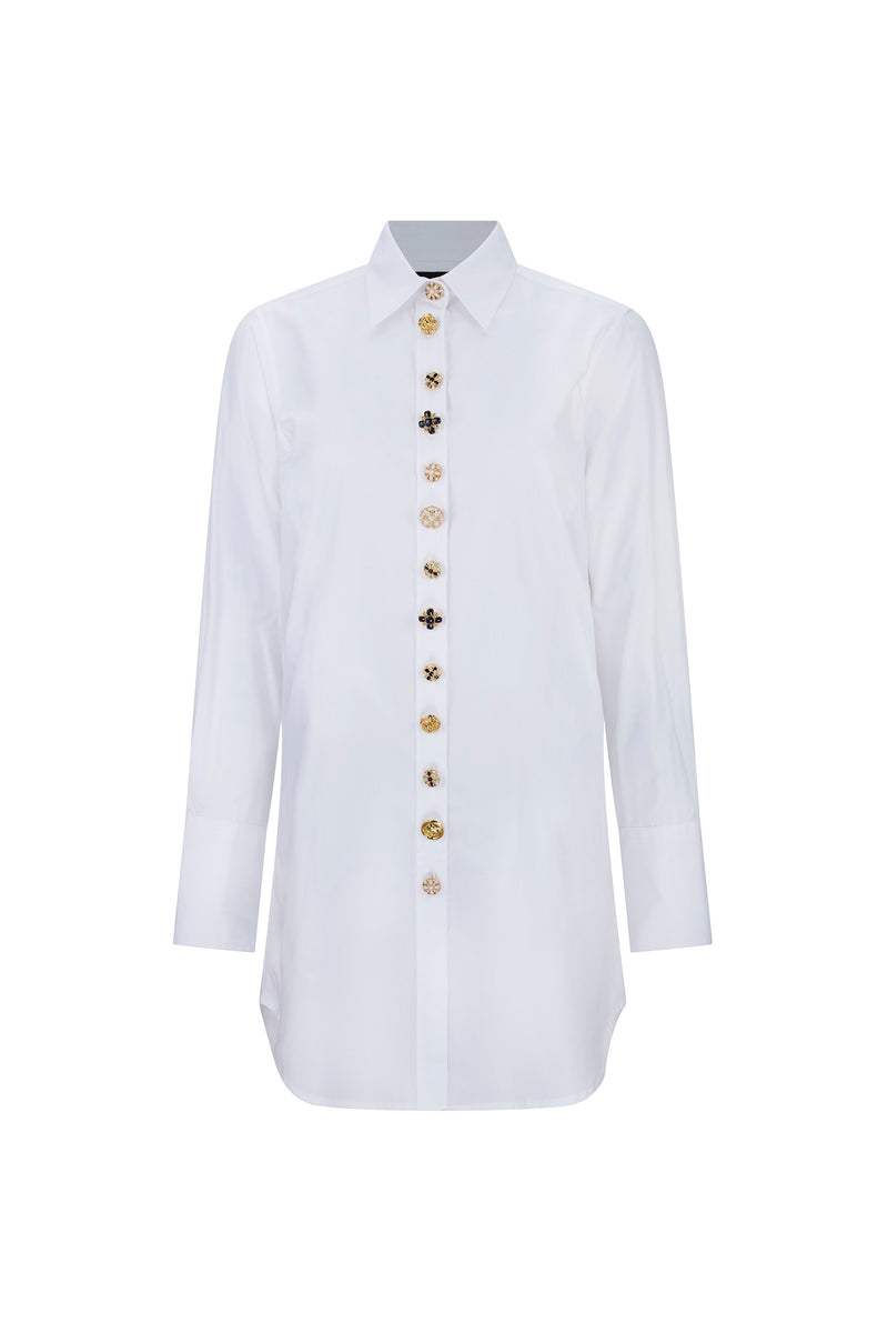 'BUTTON LUXE' LONG CLASSIC SHIRT - - Libertine