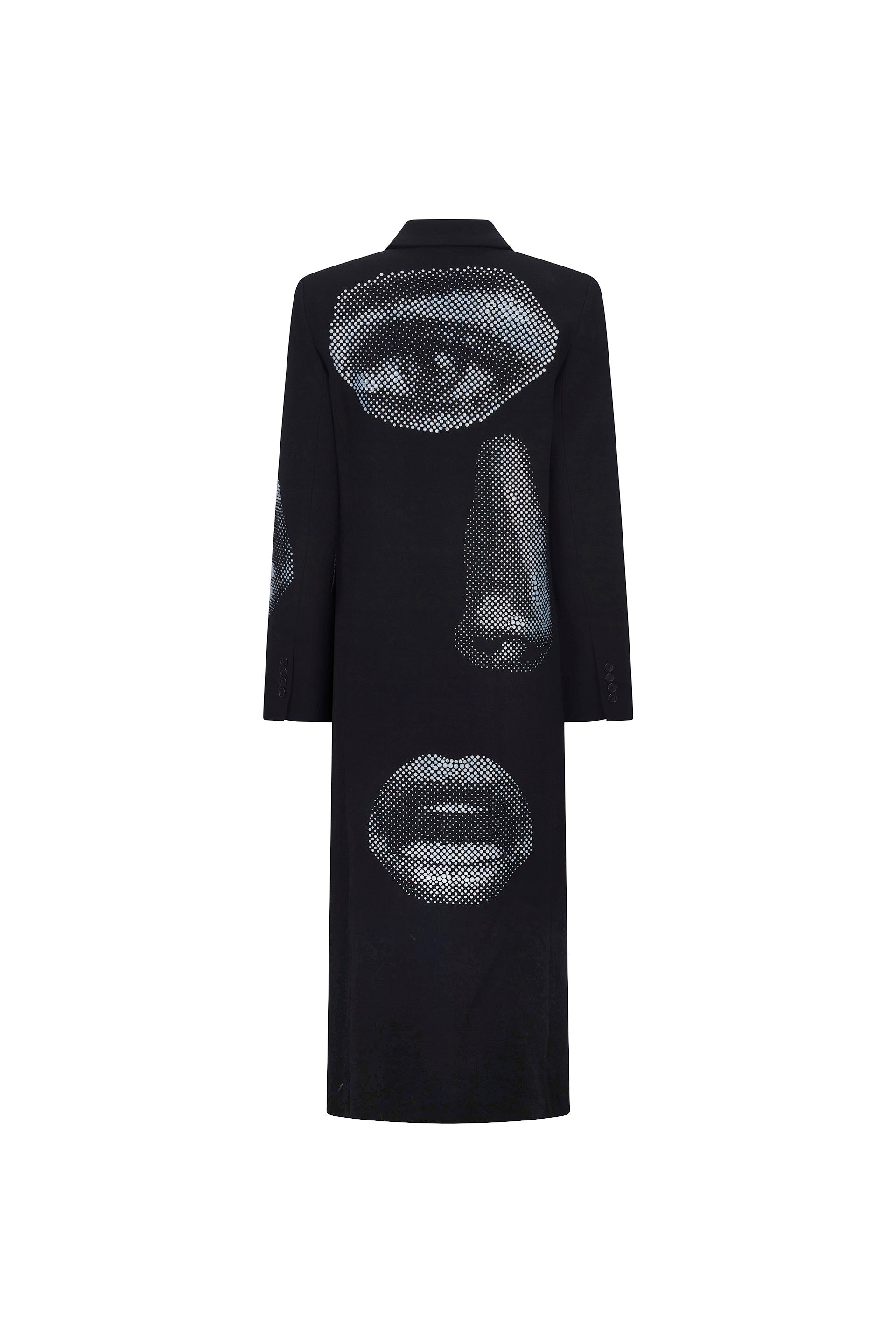 'FIVE SENSES CRYSTAL' MIDI DOUBLE BREASTED COAT -  - Libertine