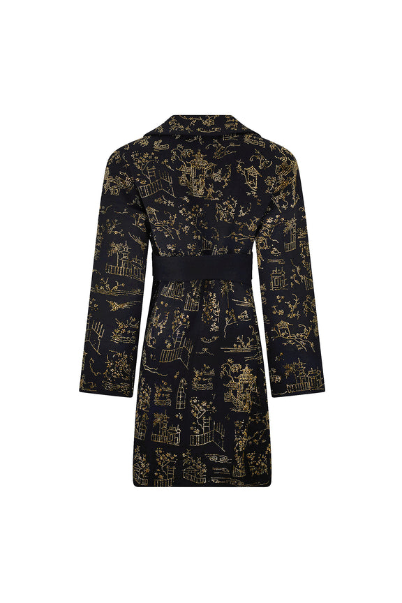 'CHINOISERIE' VIENNA WRAP COAT -  - Libertine