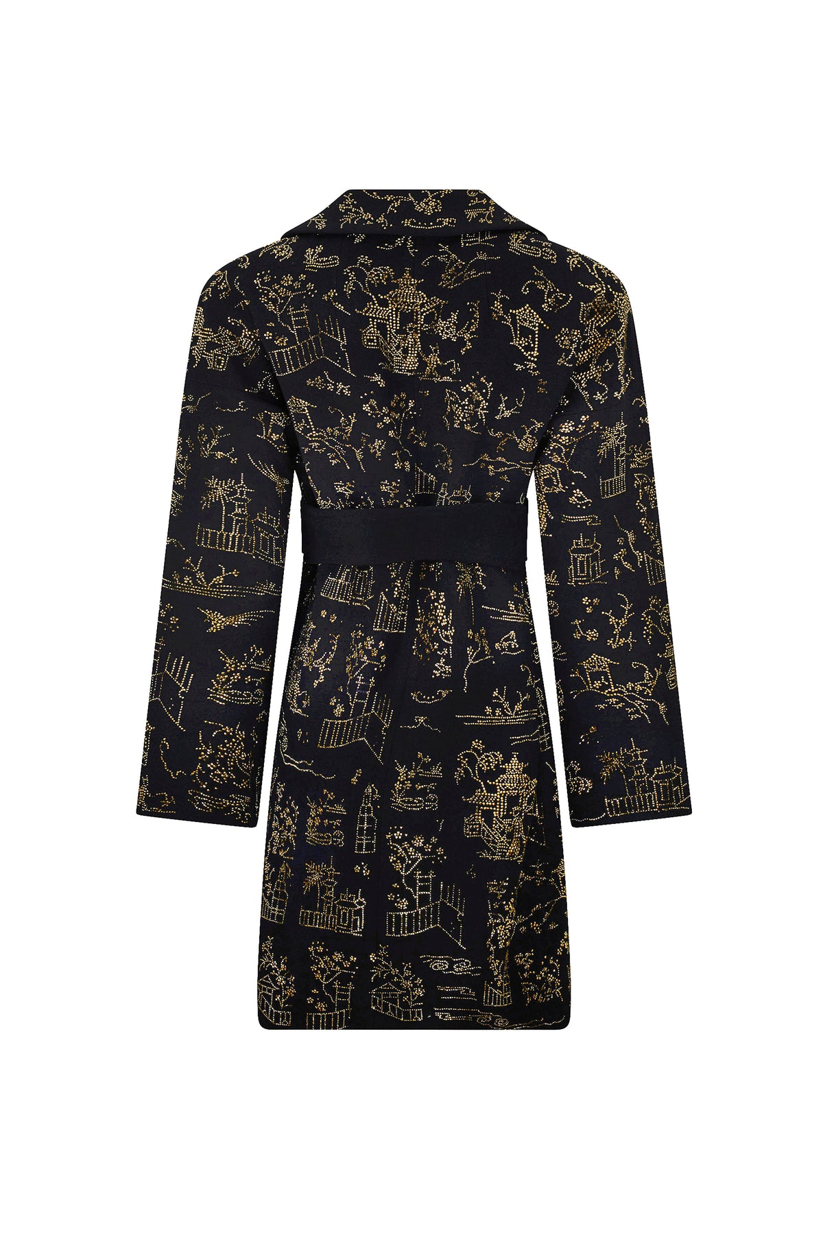 'CHINOISERIE' VIENNA WRAP COAT - - Libertine