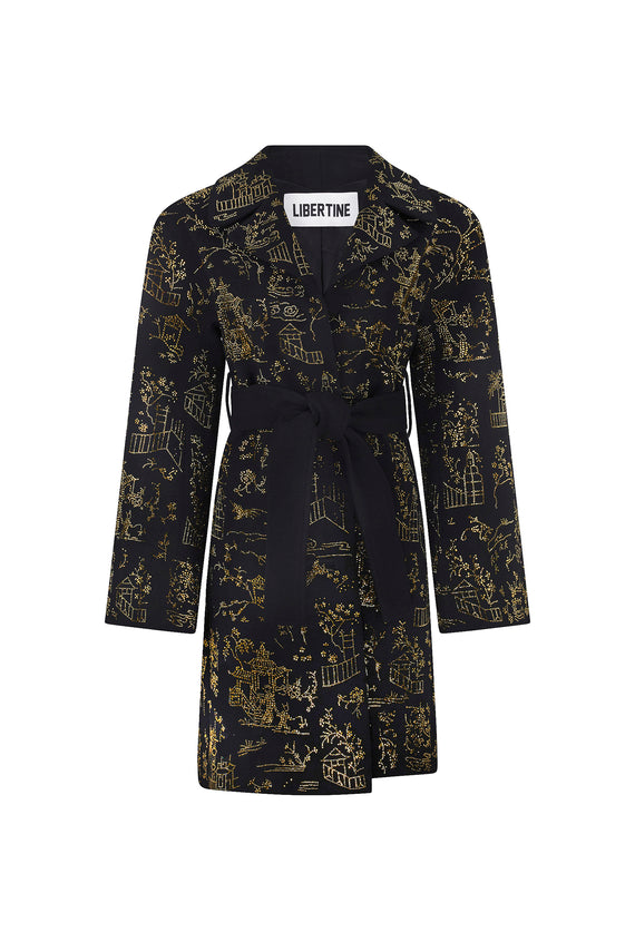 'CHINOISERIE' VIENNA WRAP COAT - - Libertine - Main image