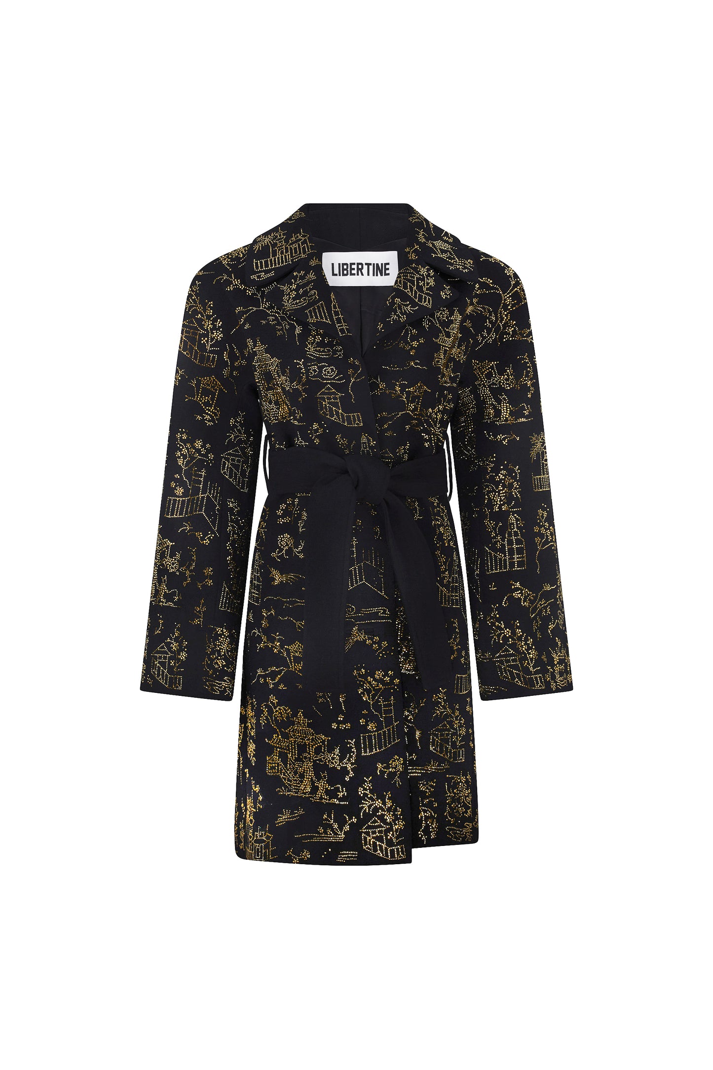 'CHINOISERIE' VIENNA WRAP COAT -  - Libertine