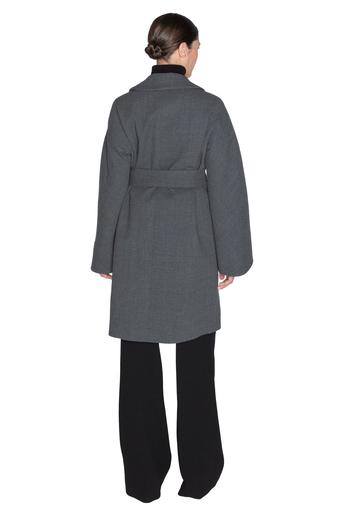 'THE HOLIDAY' PATCH POCKET WRAP COAT -  - Libertine