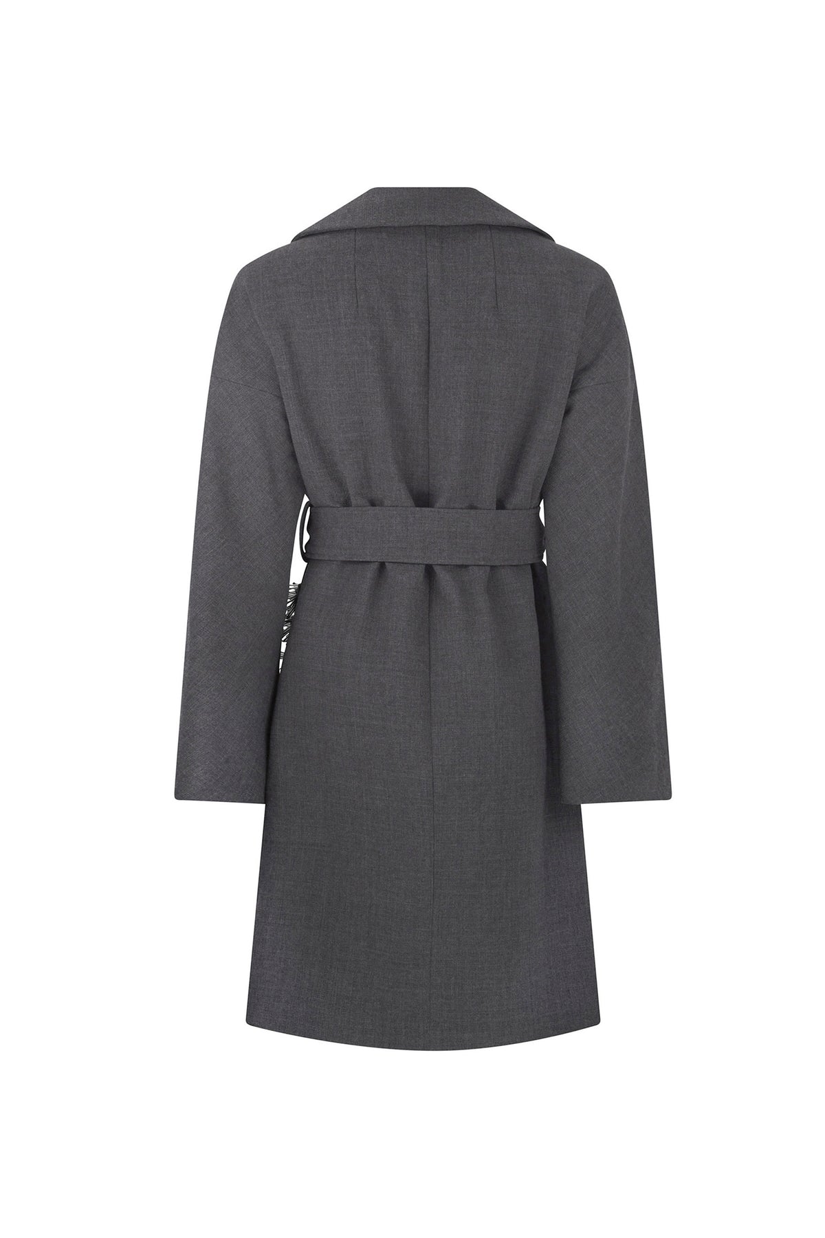 'THE HOLIDAY' PATCH POCKET WRAP COAT - - Libertine