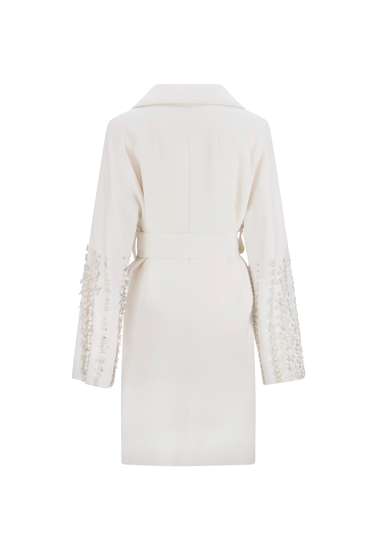 'EDEN ROC WINTER WHITE' VIENNA WRAP COAT - - Libertine