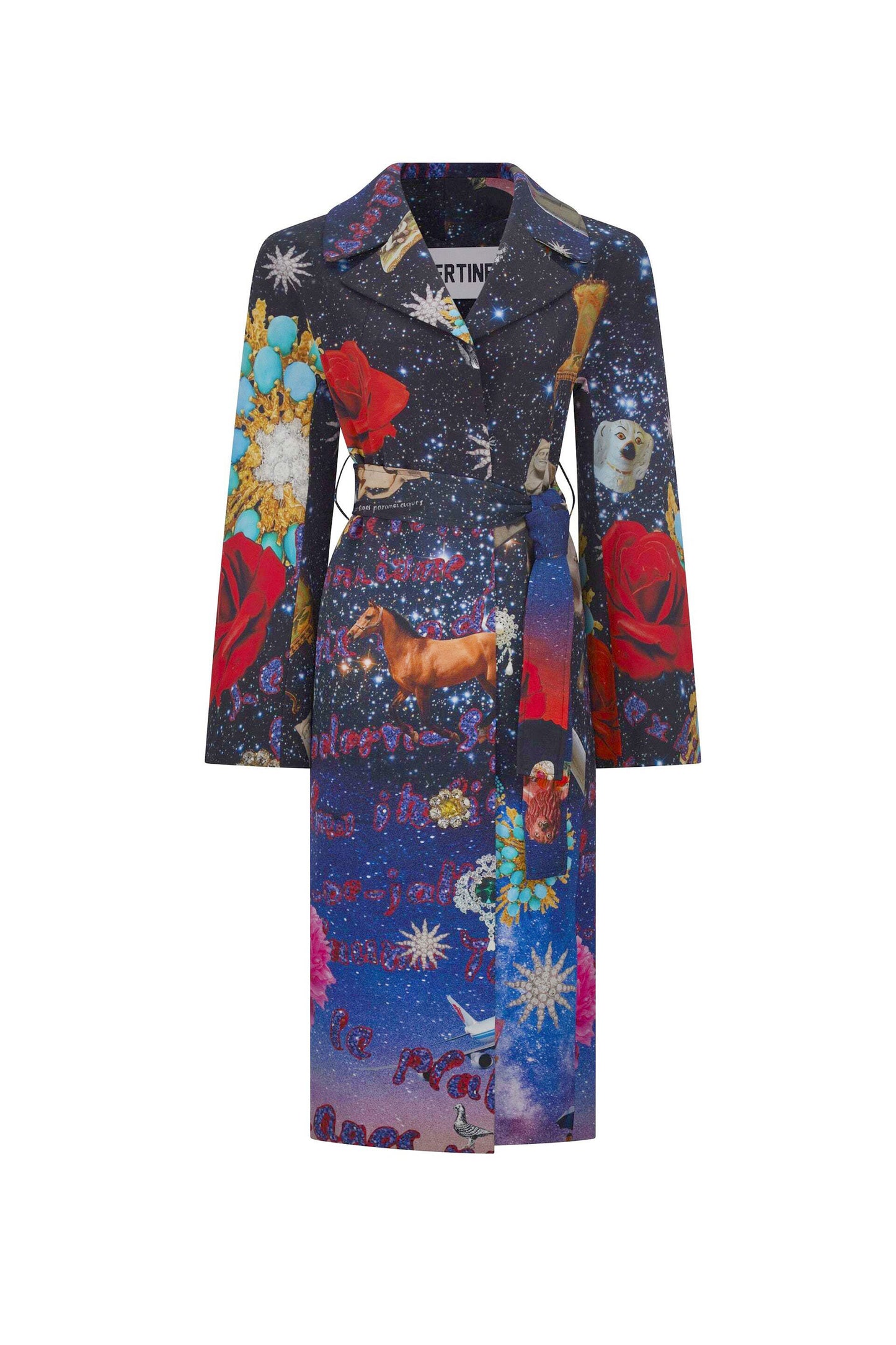 'STARRY NIGHT REDUX' LONG VIENNA WRAP COAT -  - Libertine