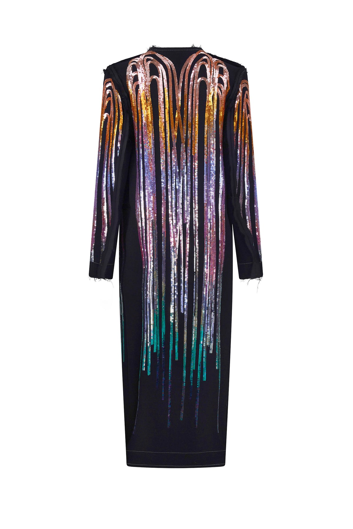 'NEPTUNES GARDEN' DECONSTRUCTED MIDI DOUBLE BREASTED COAT - - Libertine