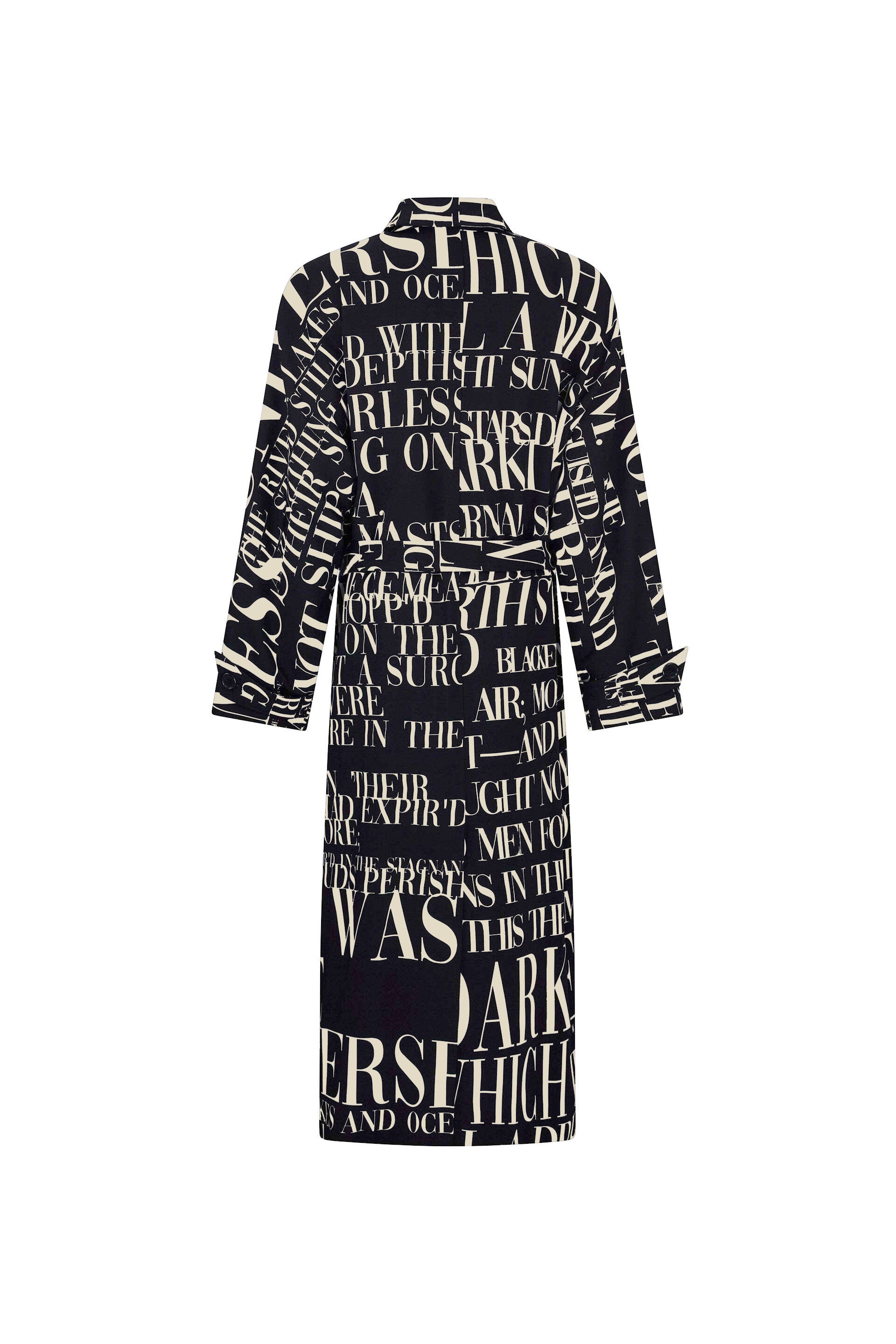 'POEME NOIR' NEW WAVE COAT -  - Libertine