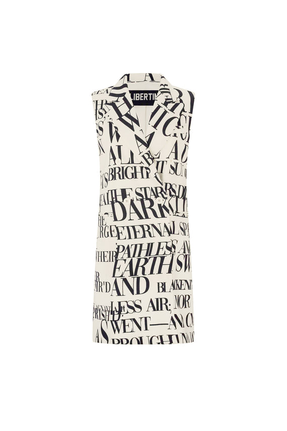 'POEME BLANC' DOUBLE BREASTED VEST -  - Libertine