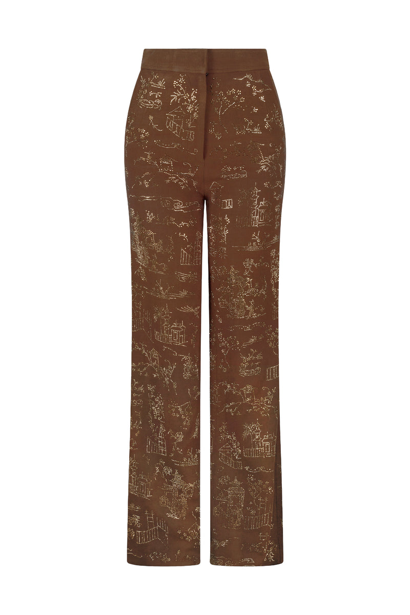 'CHINOISERIE' WIDE LEG PANTS - - Libertine