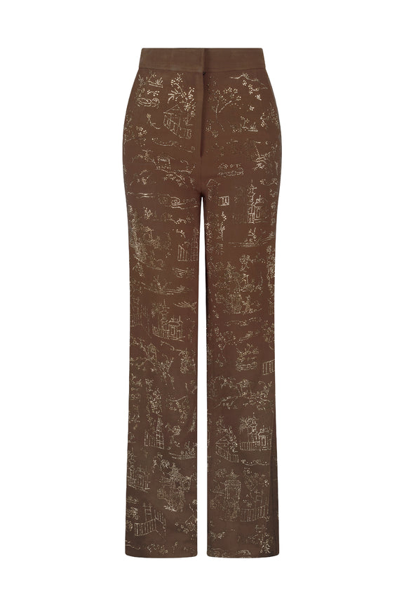 'CHINOISERIE' WIDE LEG PANTS -  - Libertine