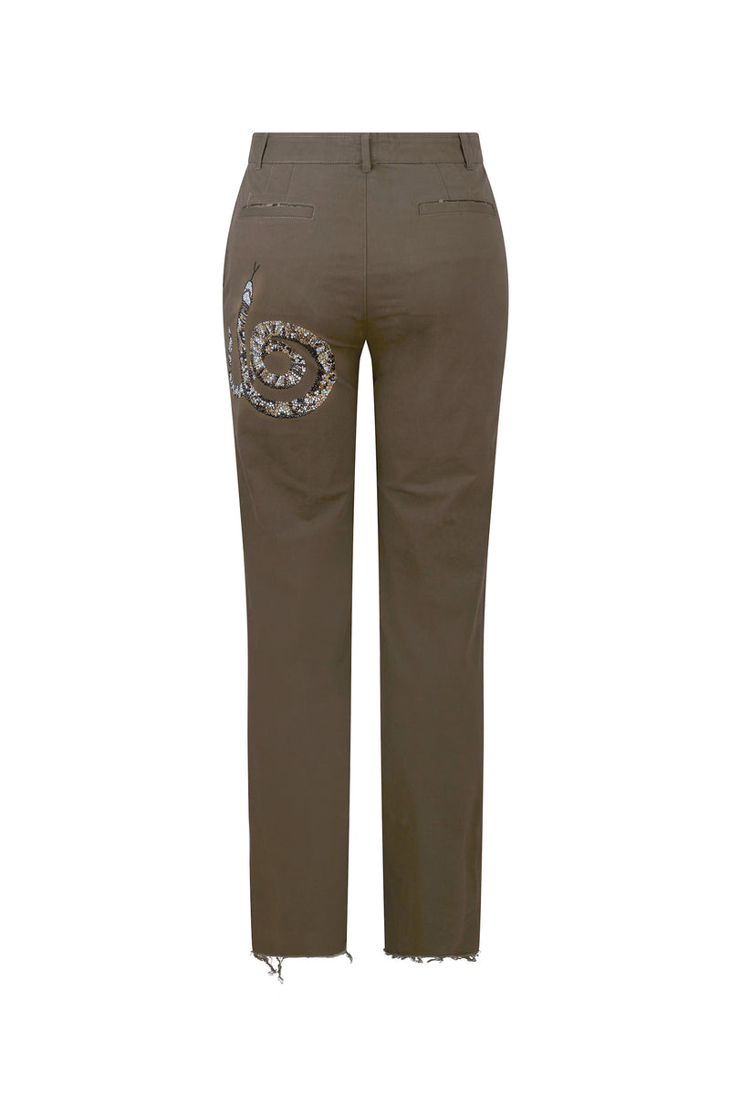 'REPTILIAN' CHINOS - - Libertine