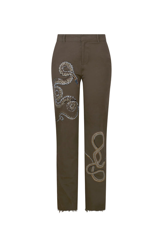 'REPTILIAN' CHINOS -  - Libertine