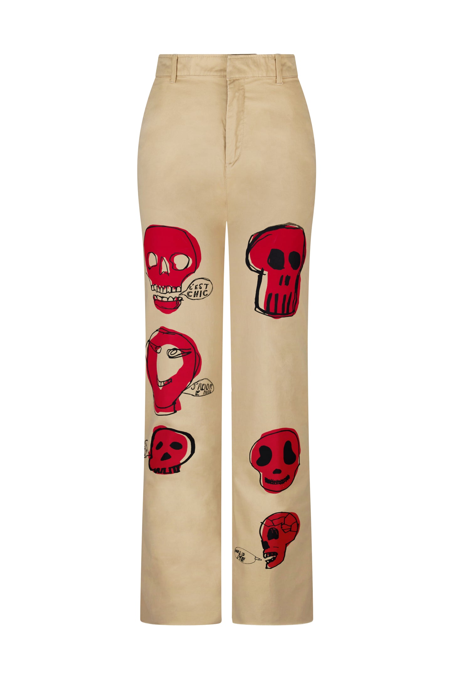 'SKETCH SKULLS' CHINOS -  - Libertine