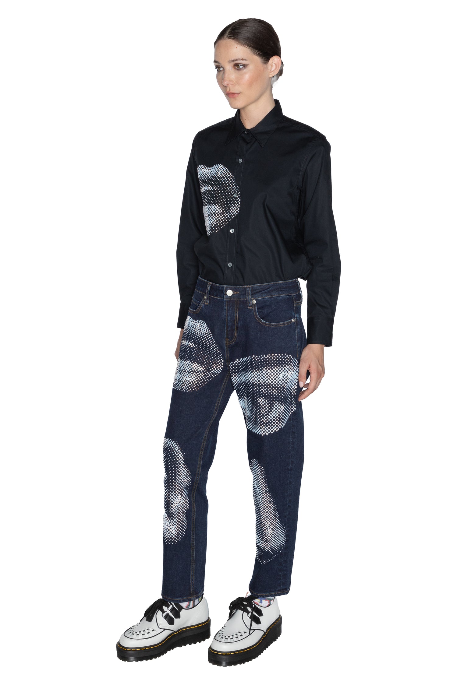 'FIVE SENSES CRYSTAL' BOYFRIEND JEAN -  - Libertine